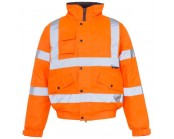 Orange High Visibility Bomber Jacket